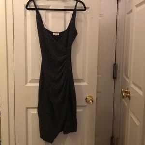 Silence + noise NEW black/silver dress MEDIUM